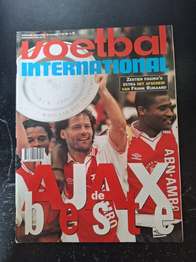 Magazine - Ajax landskampioen 1995, Ophalen of Verzenden, Zo goed als nieuw, Ajax, Boek of Tijdschrift