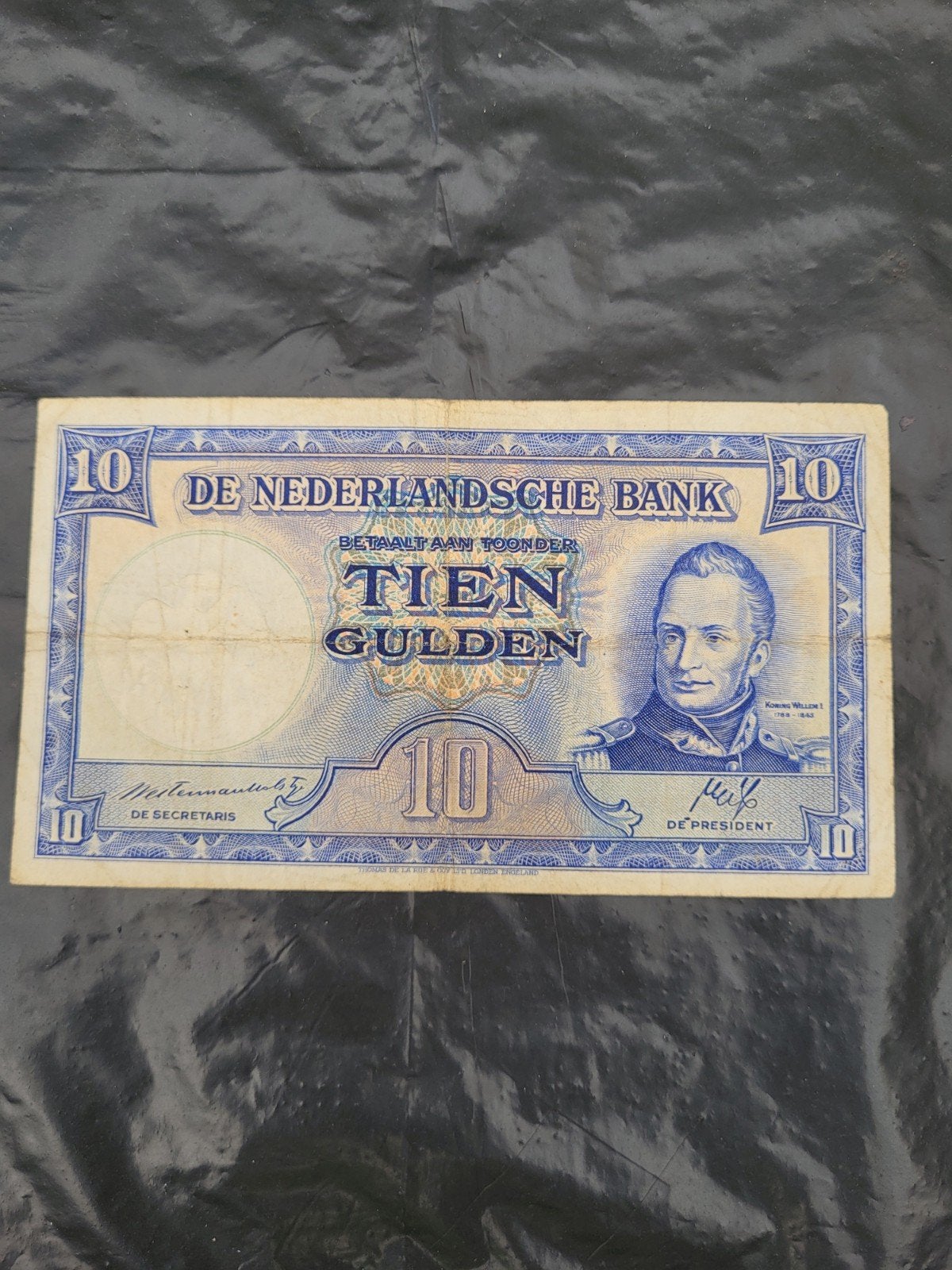 Tien Gulden Willem I (B1), Postzegels en Munten, Bankbiljetten | Nederland, Ophalen of Verzenden, 10 gulden