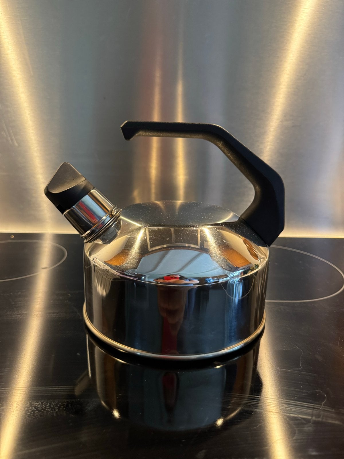 Fluitketel RVS - Geschikt voor alle warmtebronnen, 1 tot 2 liter, Ophalen of Verzenden, Zo goed als nieuw, Rvs