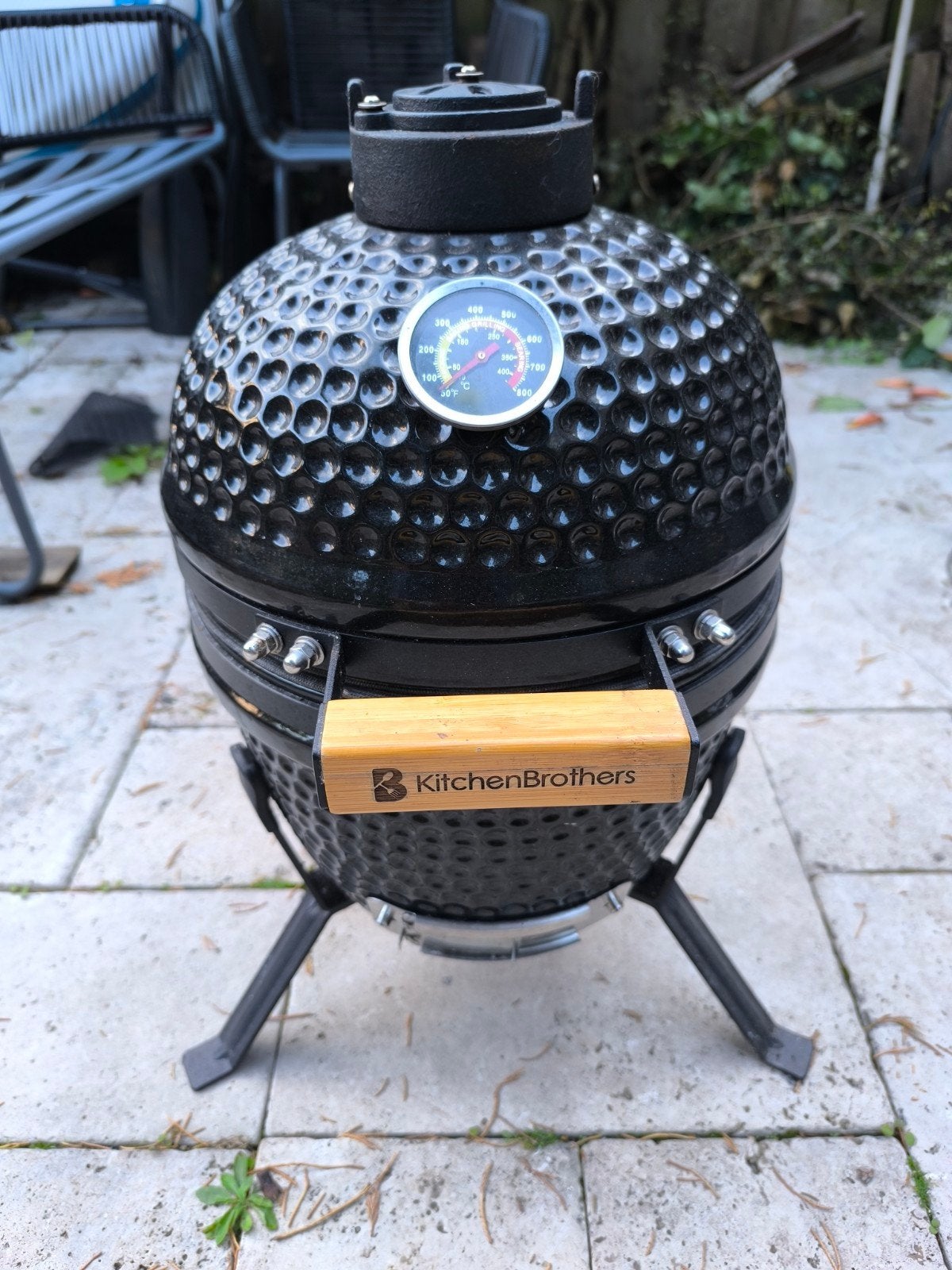 Compacte Kamado BBQ met extra (nieuwe) onderdelen, Ophalen, Zo goed als nieuw, KitchenBrothers