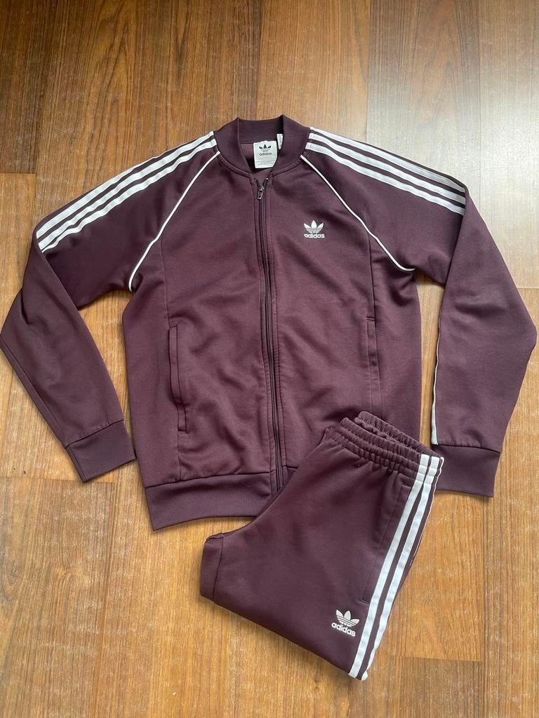 Adidas trainingspak maroon, S/M, Overige kleuren, Ophalen of Verzenden, Zo goed als nieuw, Algemeen