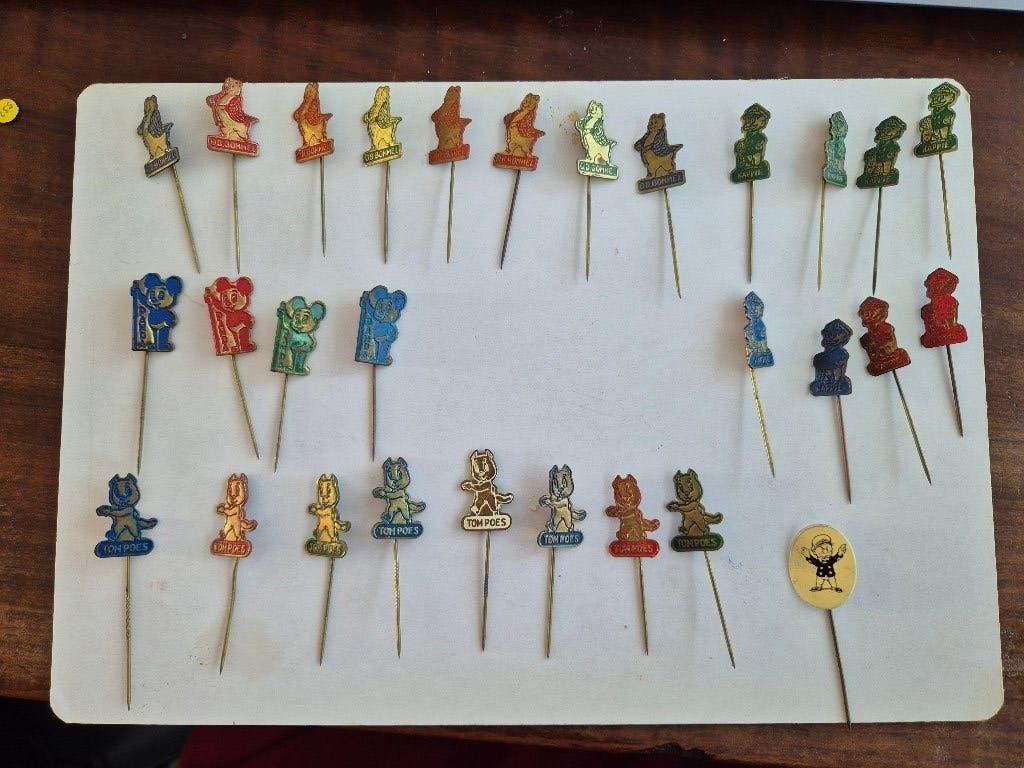 bommel toonder  5 speldjes collectie  29 stuks, Verzamelen, Verzenden, Zo goed als nieuw, Overige onderwerpen