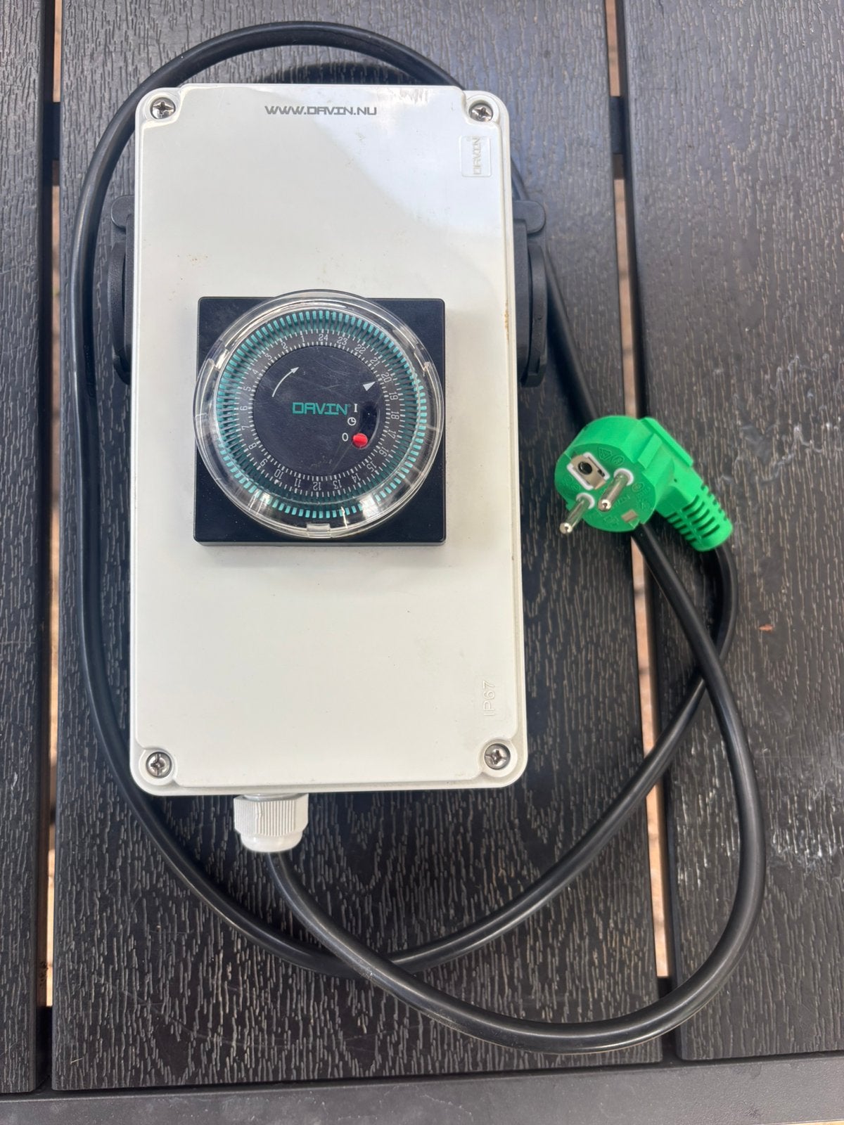 Davin DV12 tijdschakelaar tijdslot 1200 watt, Ophalen of Verzenden, Zo goed als nieuw
