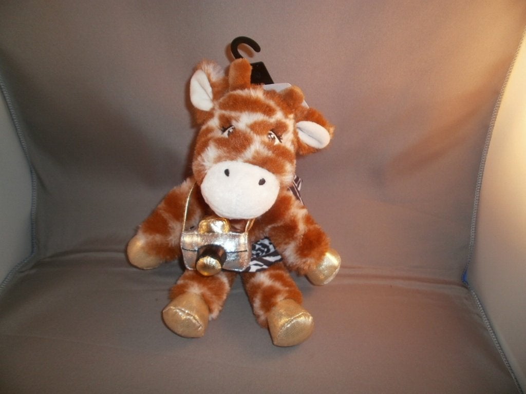 H&M giraf met foto toestel bruin gevlekt en zebra rokje, Overige merken, Giraf, Nieuw, Middelgroot (20 tot 80 cm)