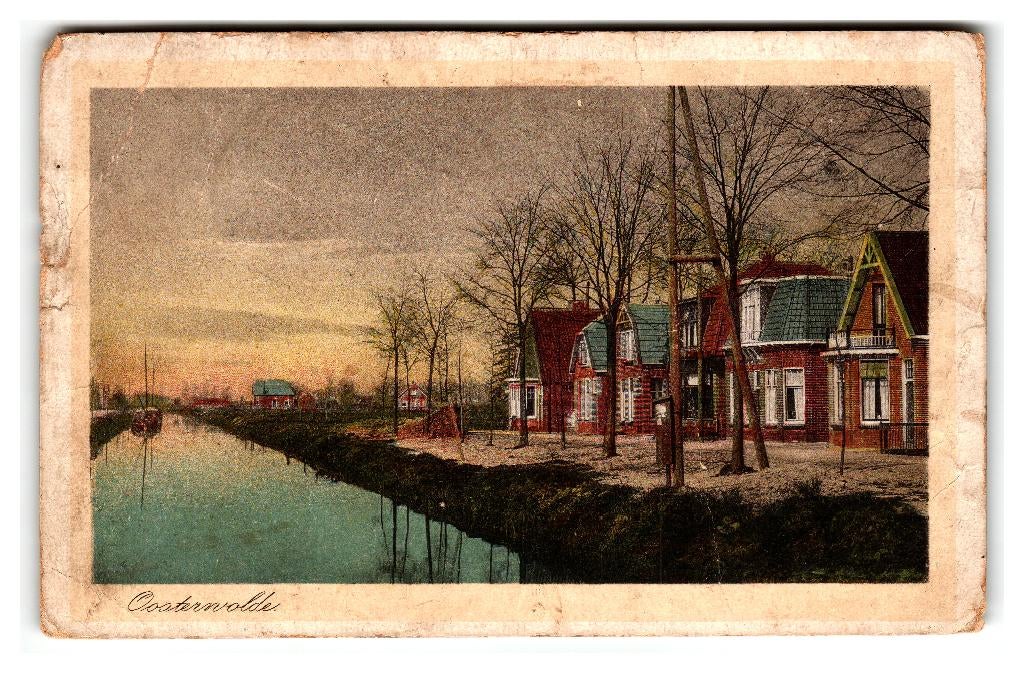 Oosterwolde, Verzenden, 1920 tot 1940, Gelopen, Friesland