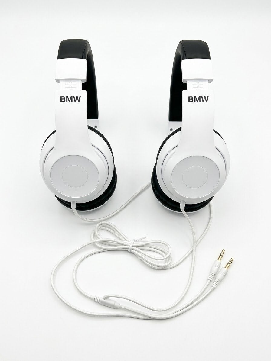 2x BMW koptelefoons -origineel- perfecte staat- zwartwit, Zo goed als nieuw, Over-ear, Zwart, Ophalen