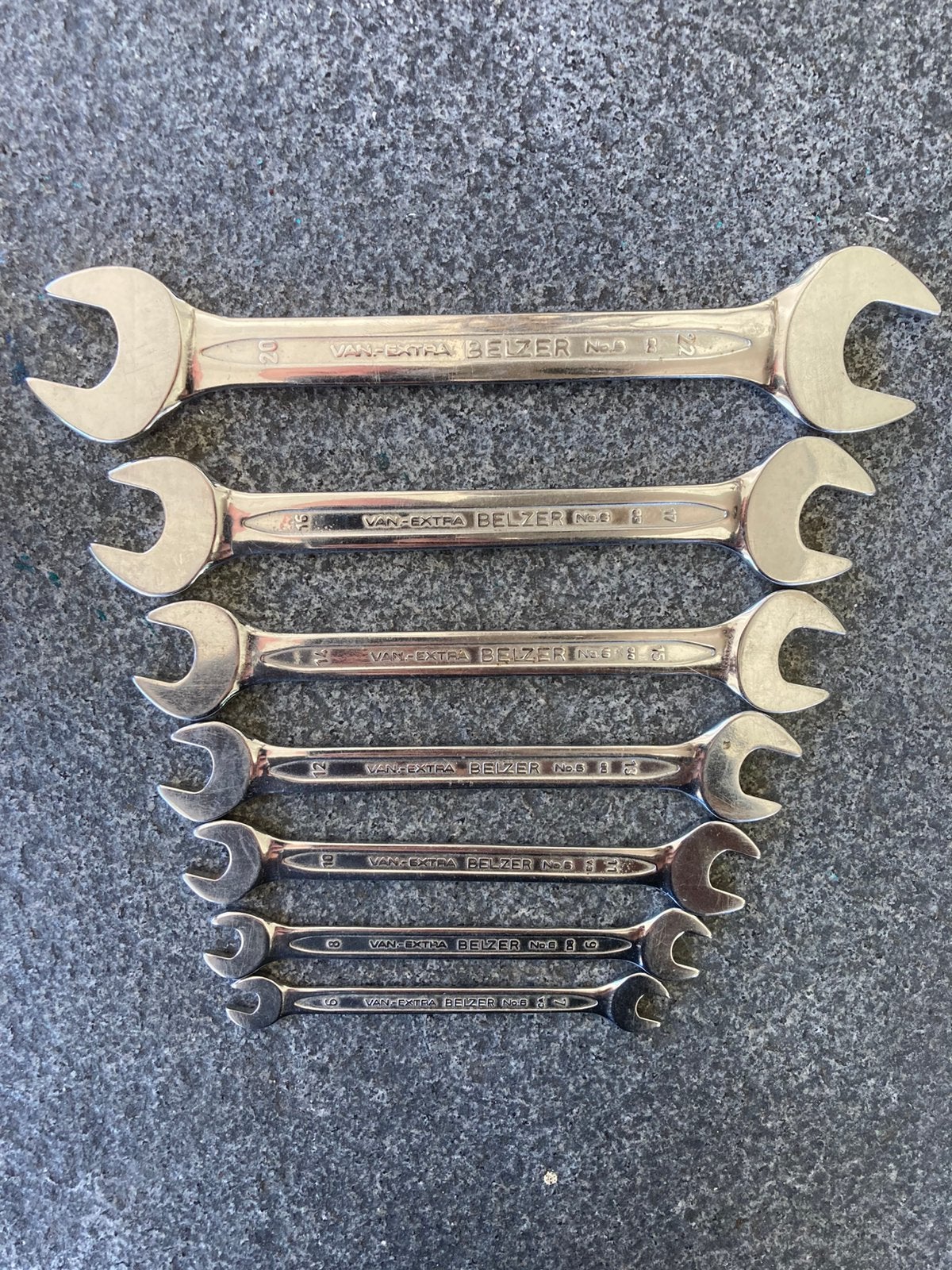 BELZER No 6 steeksleutels, Auto diversen, Autogereedschap, Ophalen of Verzenden, Zo goed als nieuw