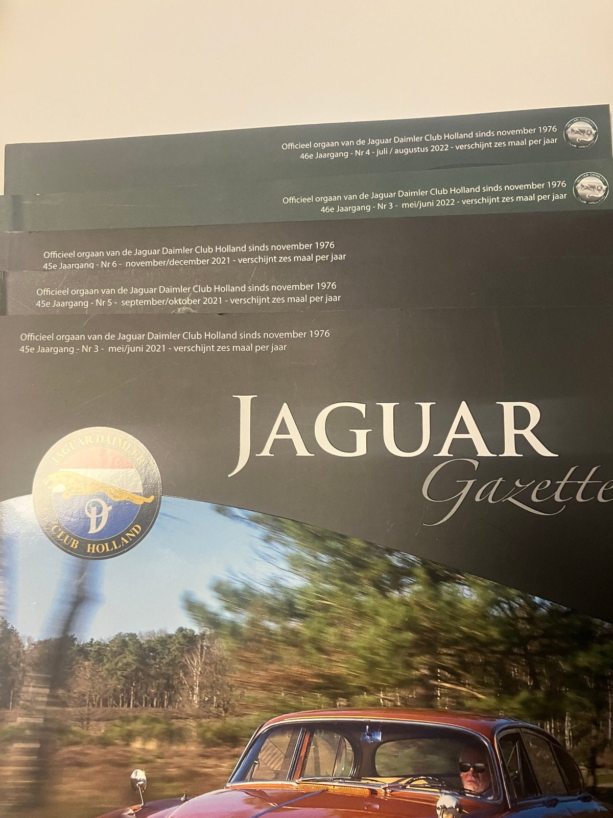 Jaguar Gazette - Jaguar Daimler Club Holland (5 edities), Boeken, Ophalen of Verzenden, Zo goed als nieuw, Overige typen