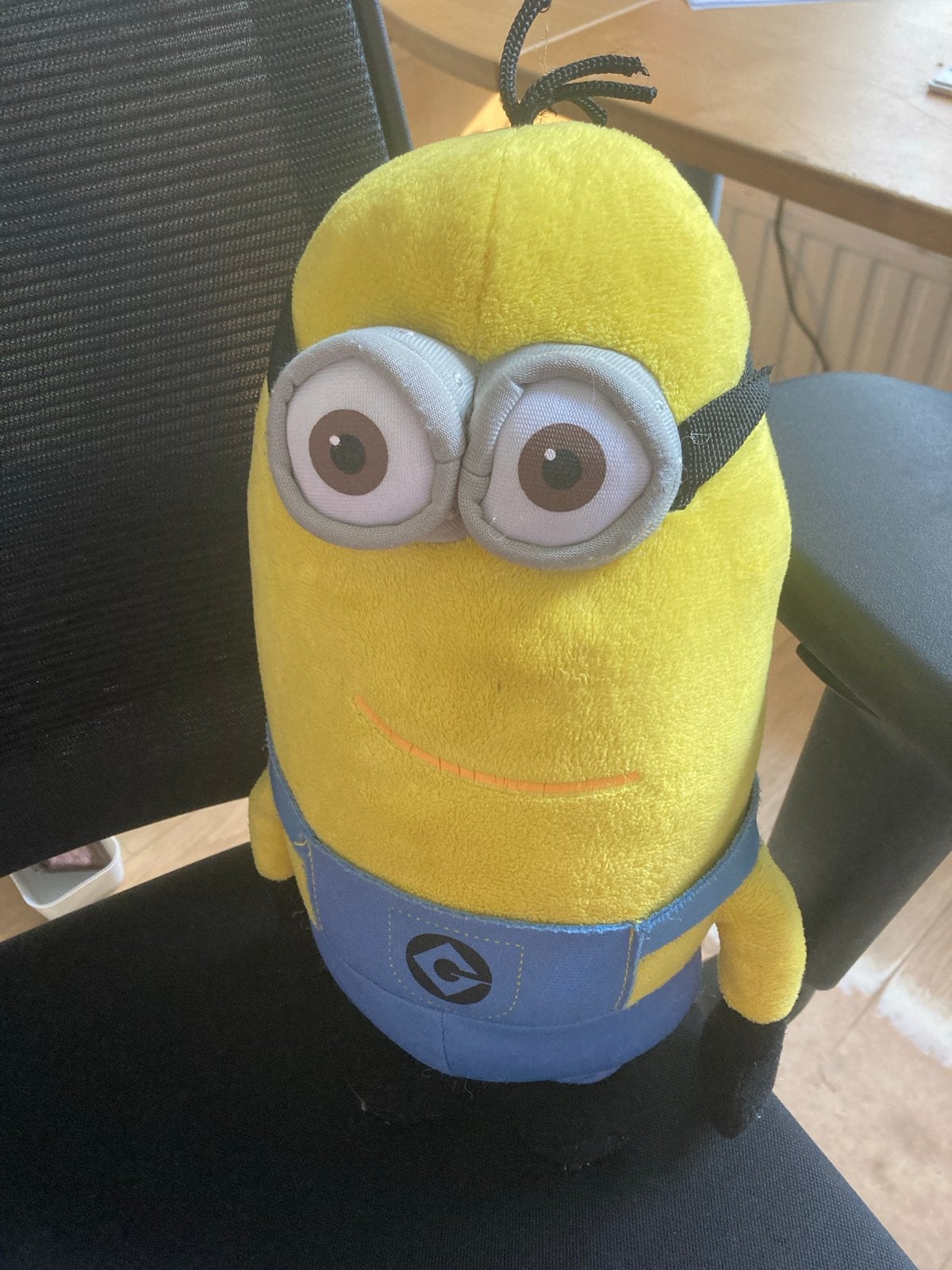 Leuke Minion knuffel - 25 bij 20 cm, Gebruikt, Overige merken, Overige typen, Ophalen of Verzenden