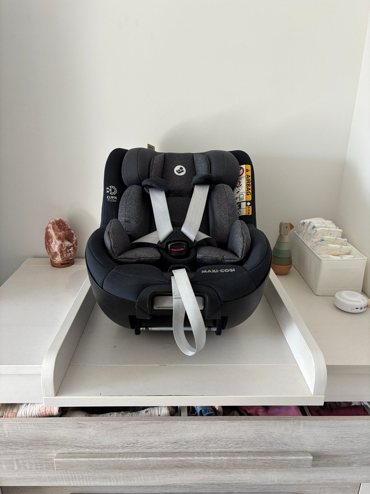 Maxi Cosi Pearl 360 incl. Newborn inlay, Kinderen en Baby's, Verstelbare rugleuning, Gebruikt, 9 t/m 18 kg, Ophalen of Verzenden