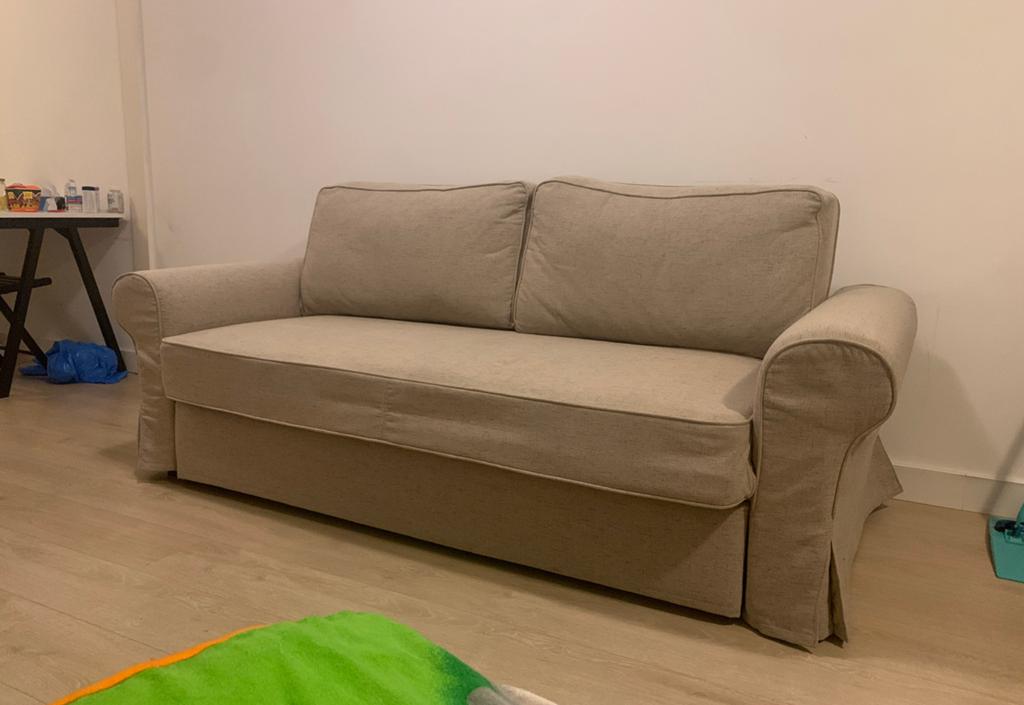 IKEA BÄCKABRO 2-Seater Sofa Bed, Huis en Inrichting, Banken | Sofa's en Chaises Longues, Ophalen, Eenpersoons, 75 tot 100 cm, Zo goed als nieuw