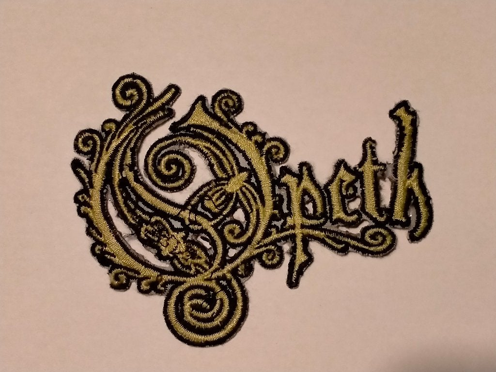 Opeth gothic rock muziek patch embleem logo hardrock, Ophalen of Verzenden, Gebruikt, Kleding