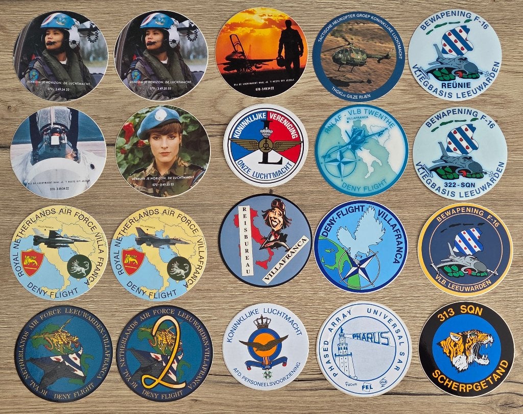 stickers Defensie/Luchtmacht KLu 9, Verzamelen, Stickers, Ophalen of Verzenden, Zo goed als nieuw