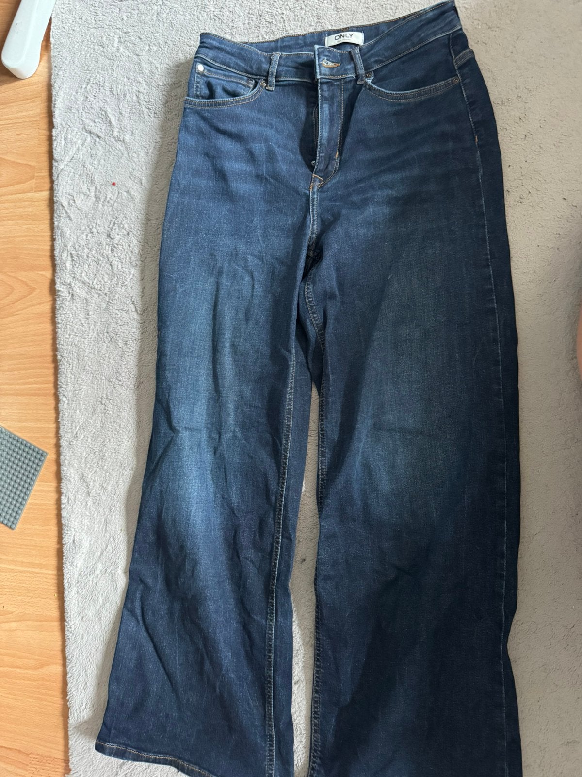Blauwe spijkerbroek met wijde pijpen, Ophalen, Zo goed als nieuw, Meisje, Broek