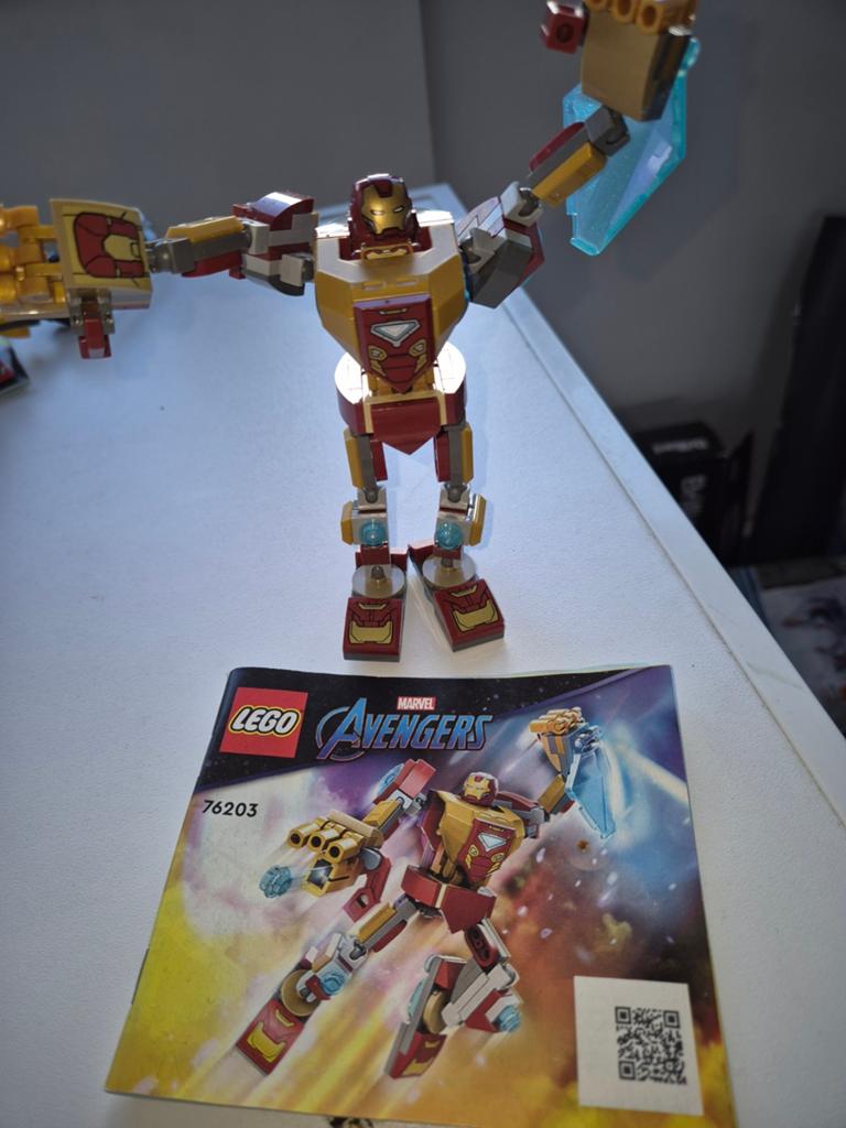 LEGO Marvel Avengers Iron Man Mech 76203, Kinderen en Baby's, Speelgoed | Duplo en Lego, Zo goed als nieuw, Lego, Complete set