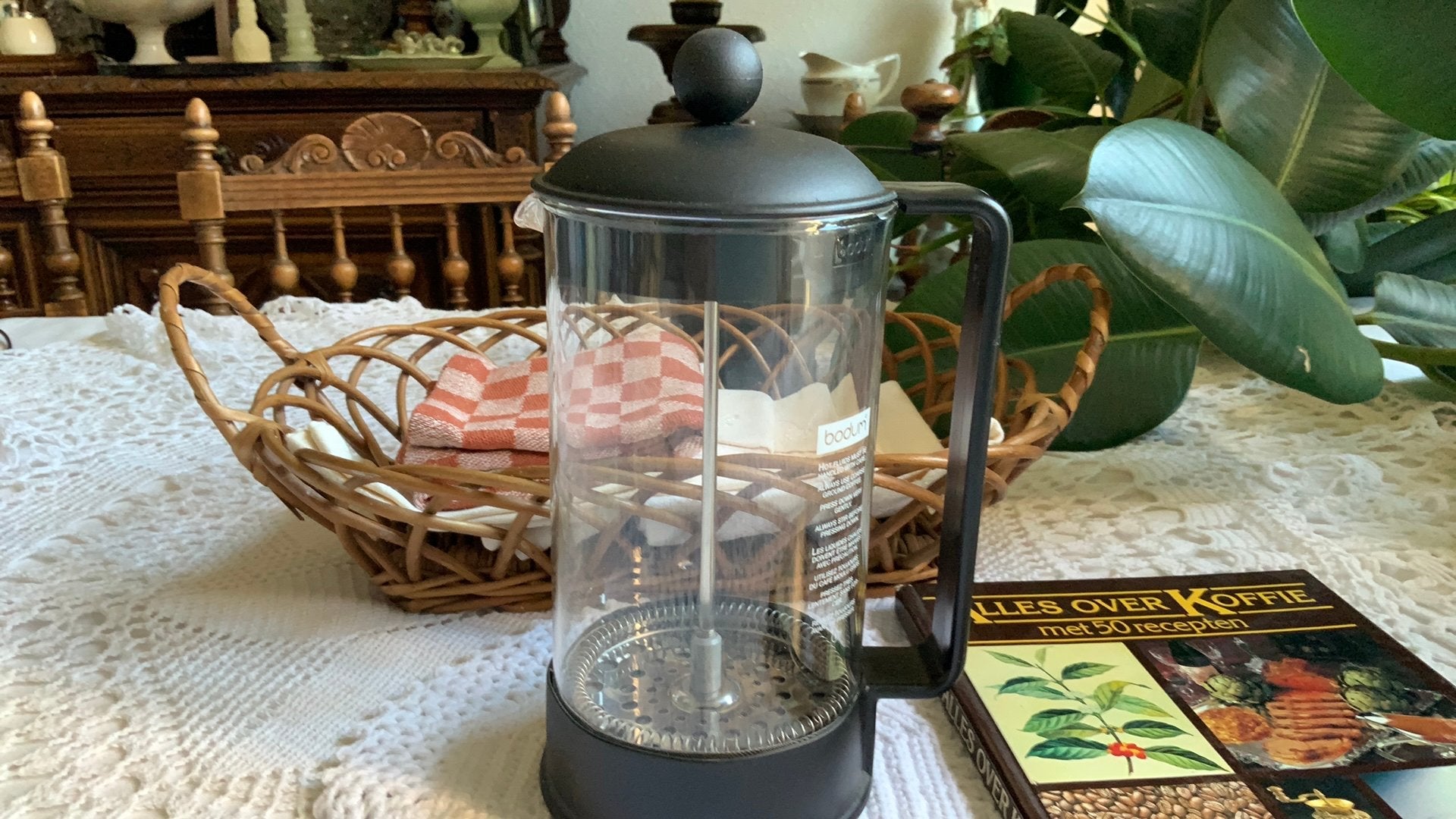 Bodum cafetière/french press/groot formaat, Bodum, Ophalen of Verzenden, Zo goed als nieuw, Glas