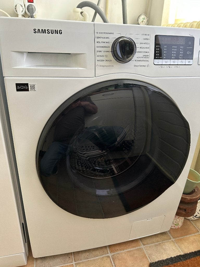 Samsung WD80TA049BE - Was-droogcombinatie, 6 tot 8 kg, Ophalen, Zo goed als nieuw, 85 tot 90 cm