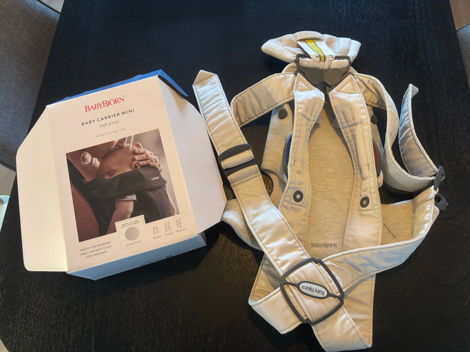BabyBjörn Baby Carrier Mini Soft Jersey - Zo goed als nieuw, Ophalen of Verzenden, Zo goed als nieuw, Buik, Baby Björn