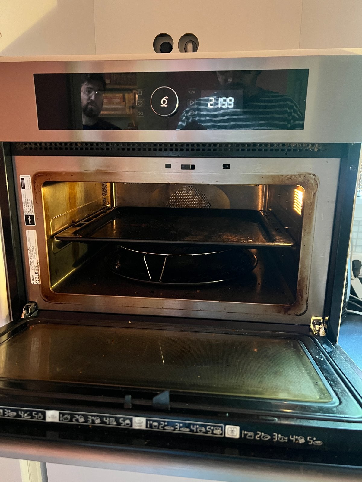 Whirlpool AMW 50IX Inbouw Combimagnetron, Ophalen, Combimagnetron, Gebruikt, 60 cm of meer