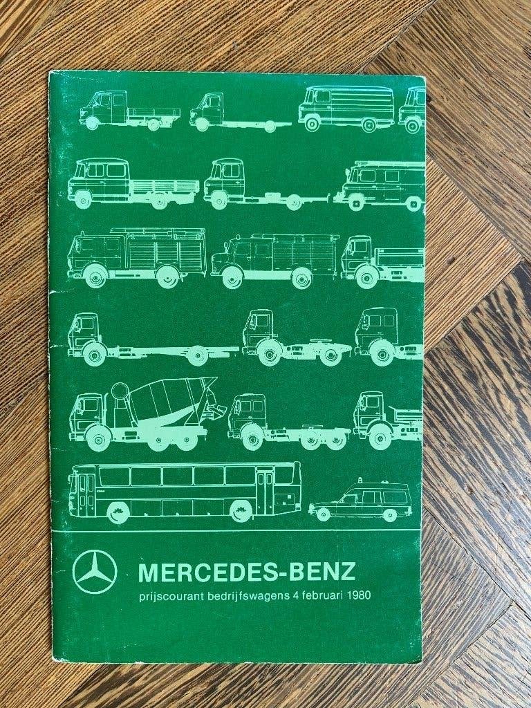 Prijslijst Mercedes-Benz bedrijfsauto’s en bussen 1980, Zo goed als nieuw, Mercedes-Benz, Mercedes, Ophalen of Verzenden