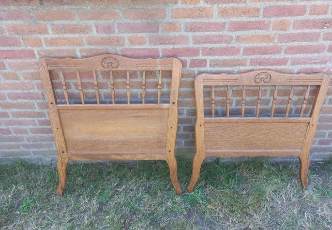 Brocante Vintage bed kop & eind stukken, Ophalen of Verzenden