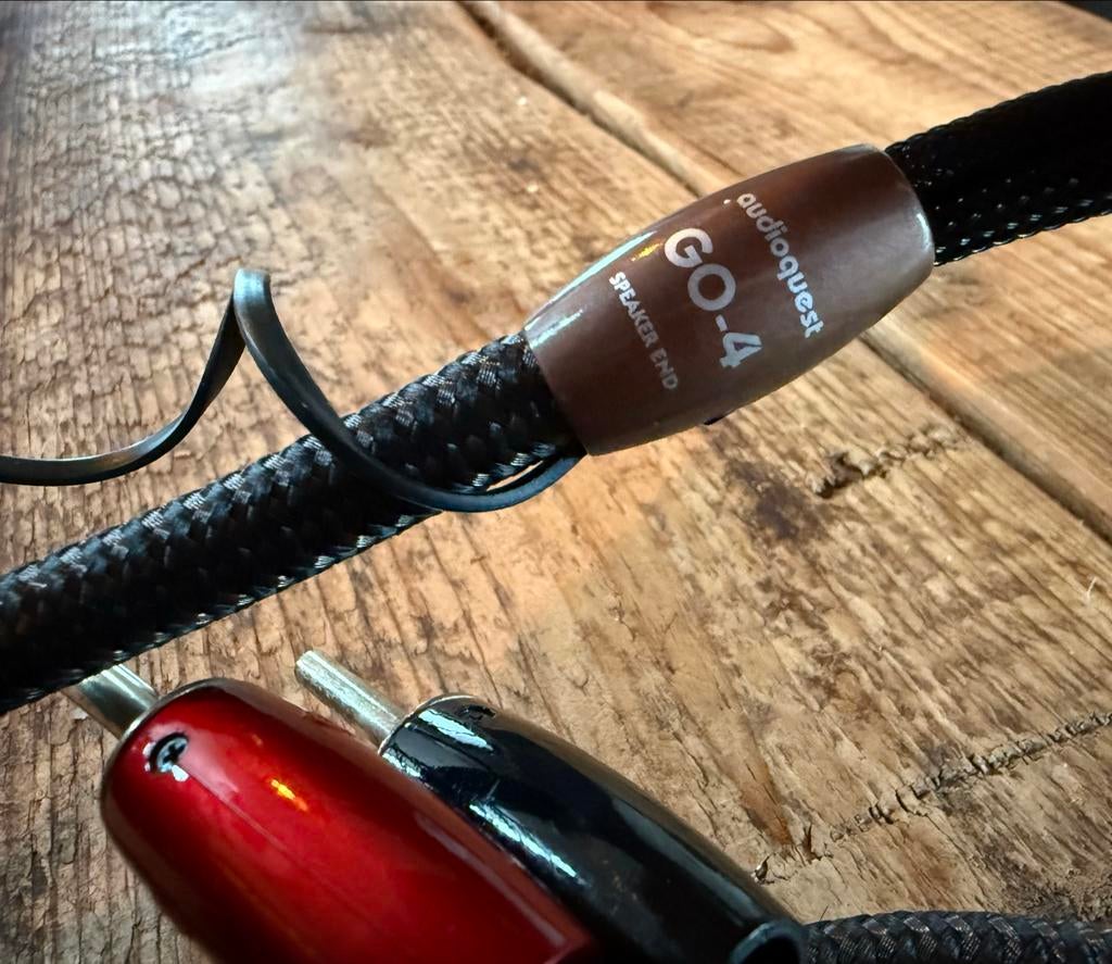 Audioquest GO-4 single wire luidsprekerkabel 3m DBS 72v, Ophalen of Verzenden, Zo goed als nieuw, 2 tot 5 meter, Luidsprekerkabel