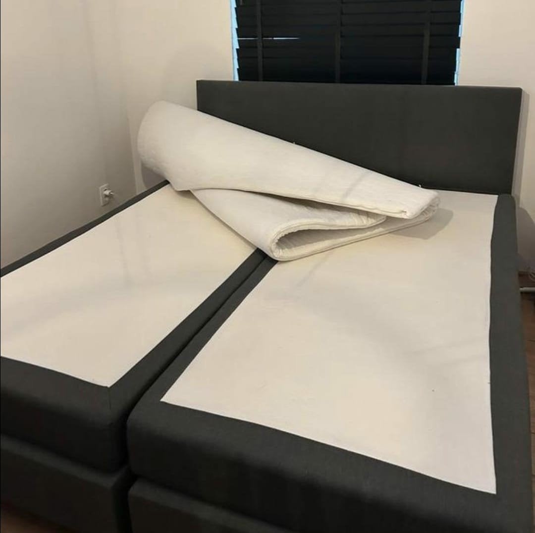 bezorging is mogelijk 180x200 complete boxspring bed, Gebruikt, Tweepersoons, Ophalen of Verzenden, 180 cm