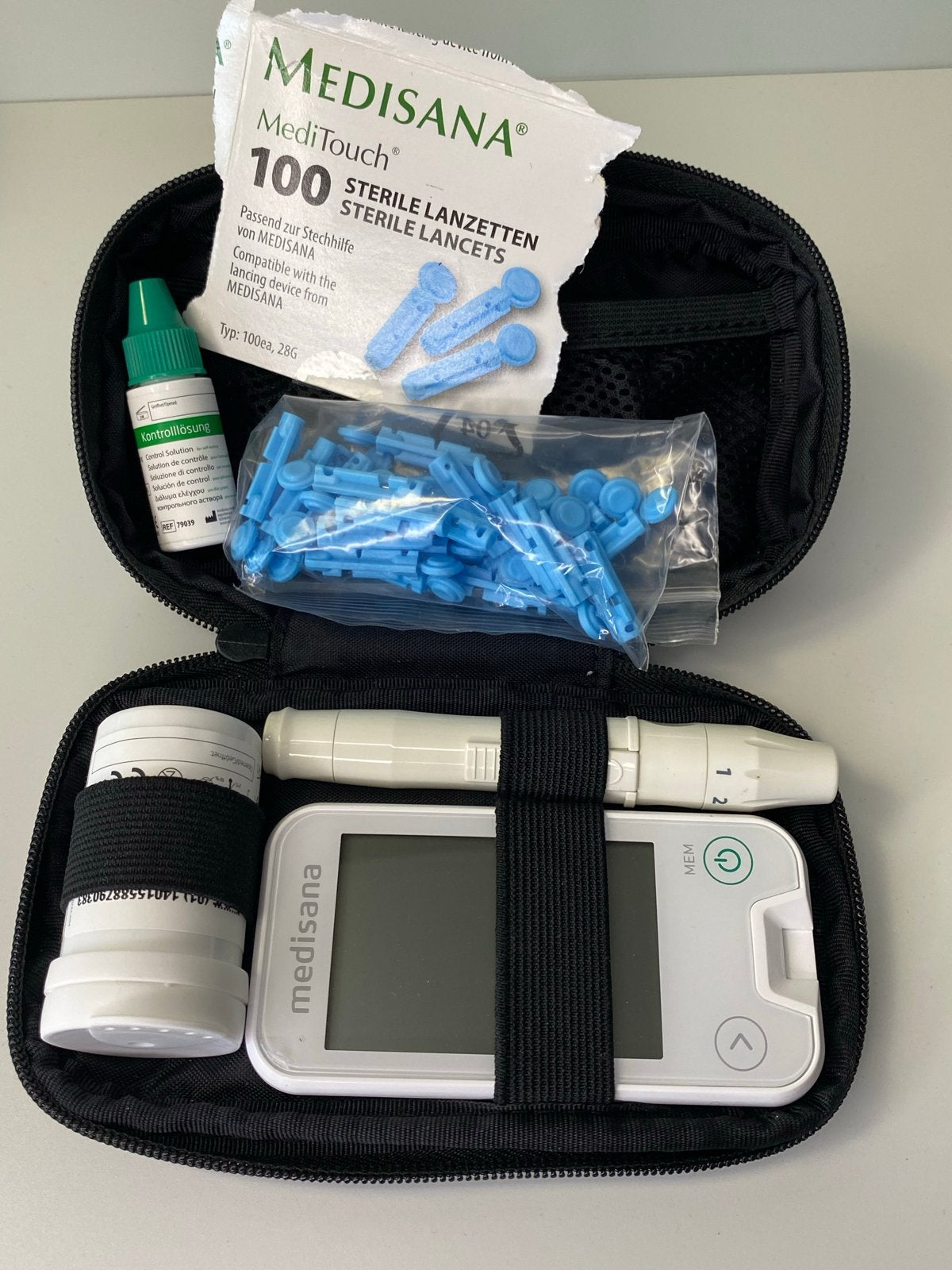 Medisana Meditouch 2 Bloedglucosemeter Set, Ophalen of Verzenden, Zo goed als nieuw, Overige typen