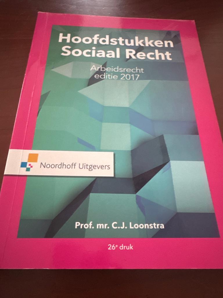 Hoofdstukken Sociaal Recht - Arbeidsrecht 2017, Boeken, Ophalen of Verzenden, Gamma, Gelezen, HBO