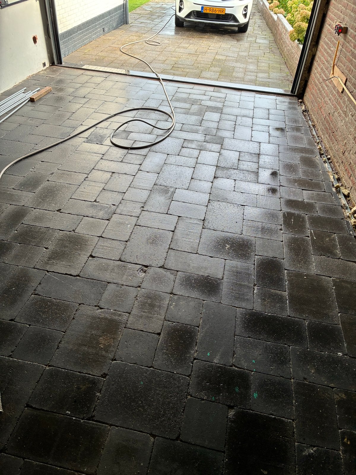 Gebruikte betonnen klinkers voor oprit of terras, Ophalen, Gebruikt, Klinkers, 10 m² of meer