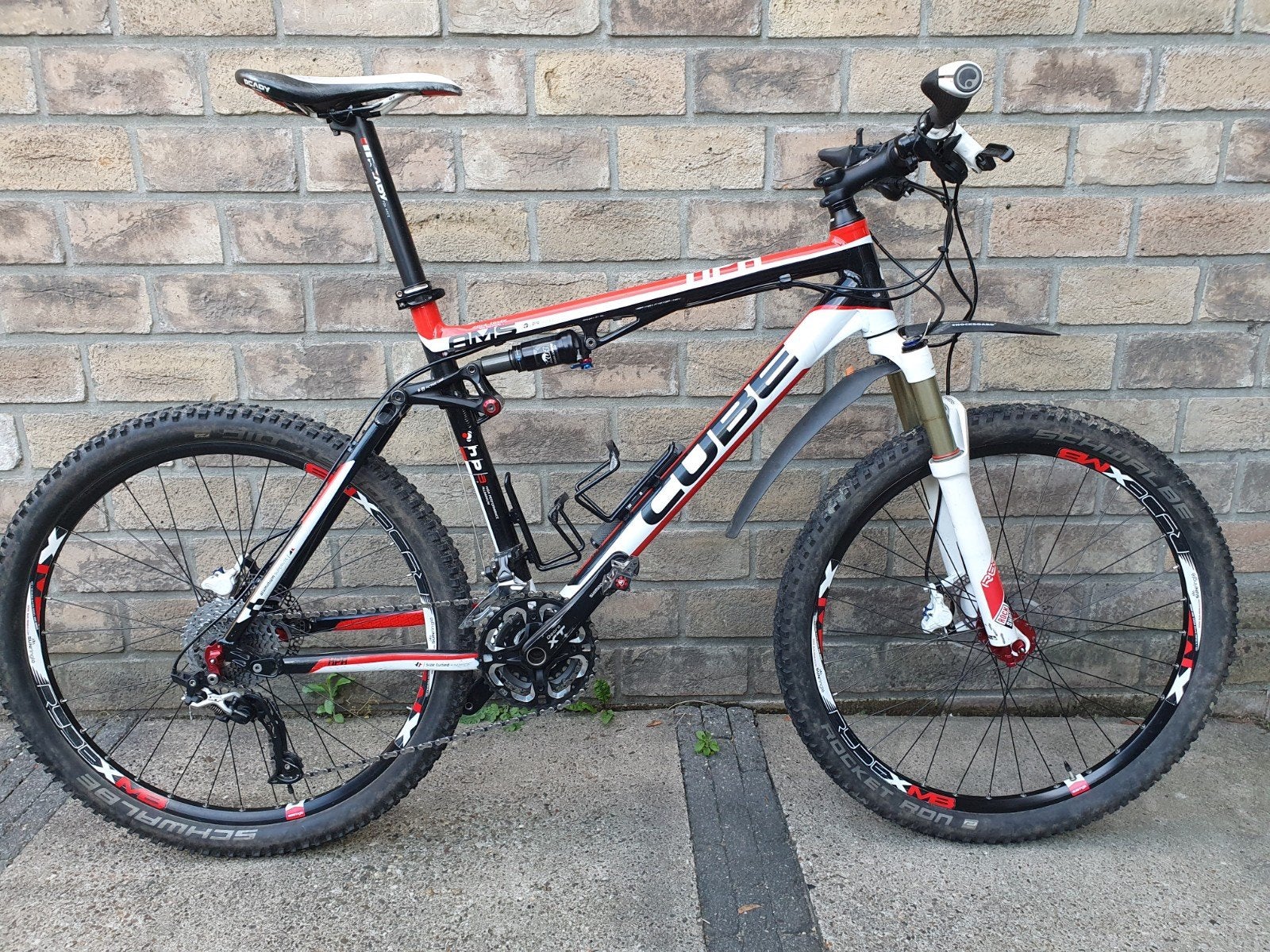 Cube AMS Pro 100 Mountainbike XT, maat L, zwart/wit/rood, Fully, Ophalen of Verzenden, Overige merken