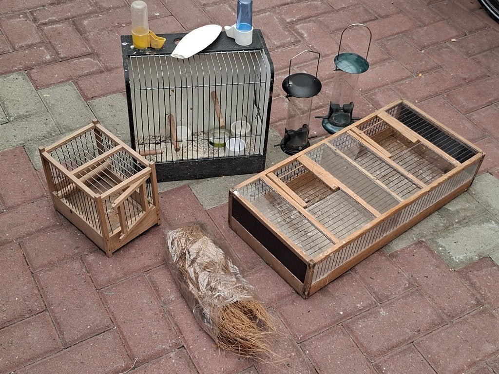 vogel nestjes diverse ander toebehoren, Ophalen, Gebruikt, Kooi-accessoires