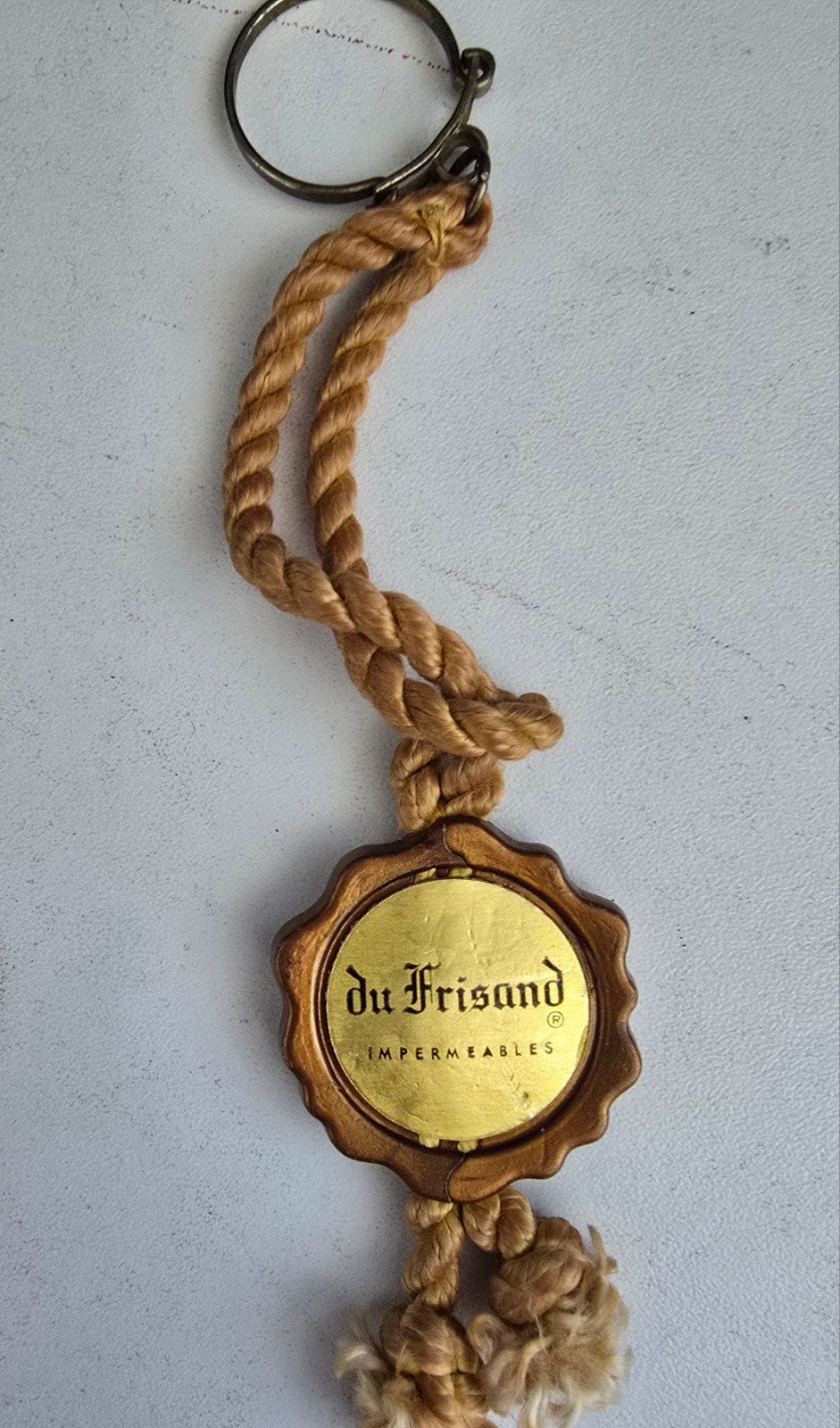 Sleutelhanger 'du Frisand Impermeables' met touw, Ophalen of Verzenden, Gebruikt, Merk
