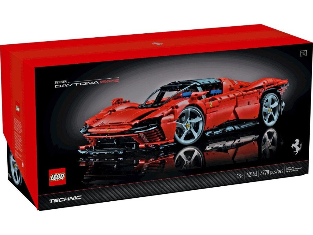 Lego Technic 42143 Ferrari Daytona SP3, Inclusief instructies, Lego, Ophalen of Verzenden, Zo goed als nieuw