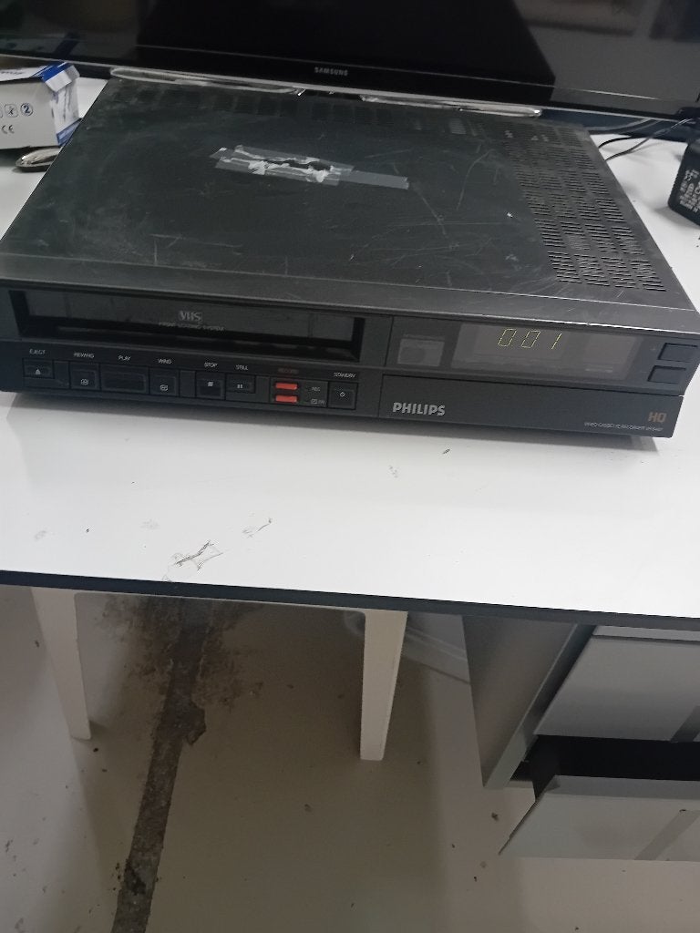 philips video cassette recorder VR6467 uit 1985, Ophalen of Verzenden