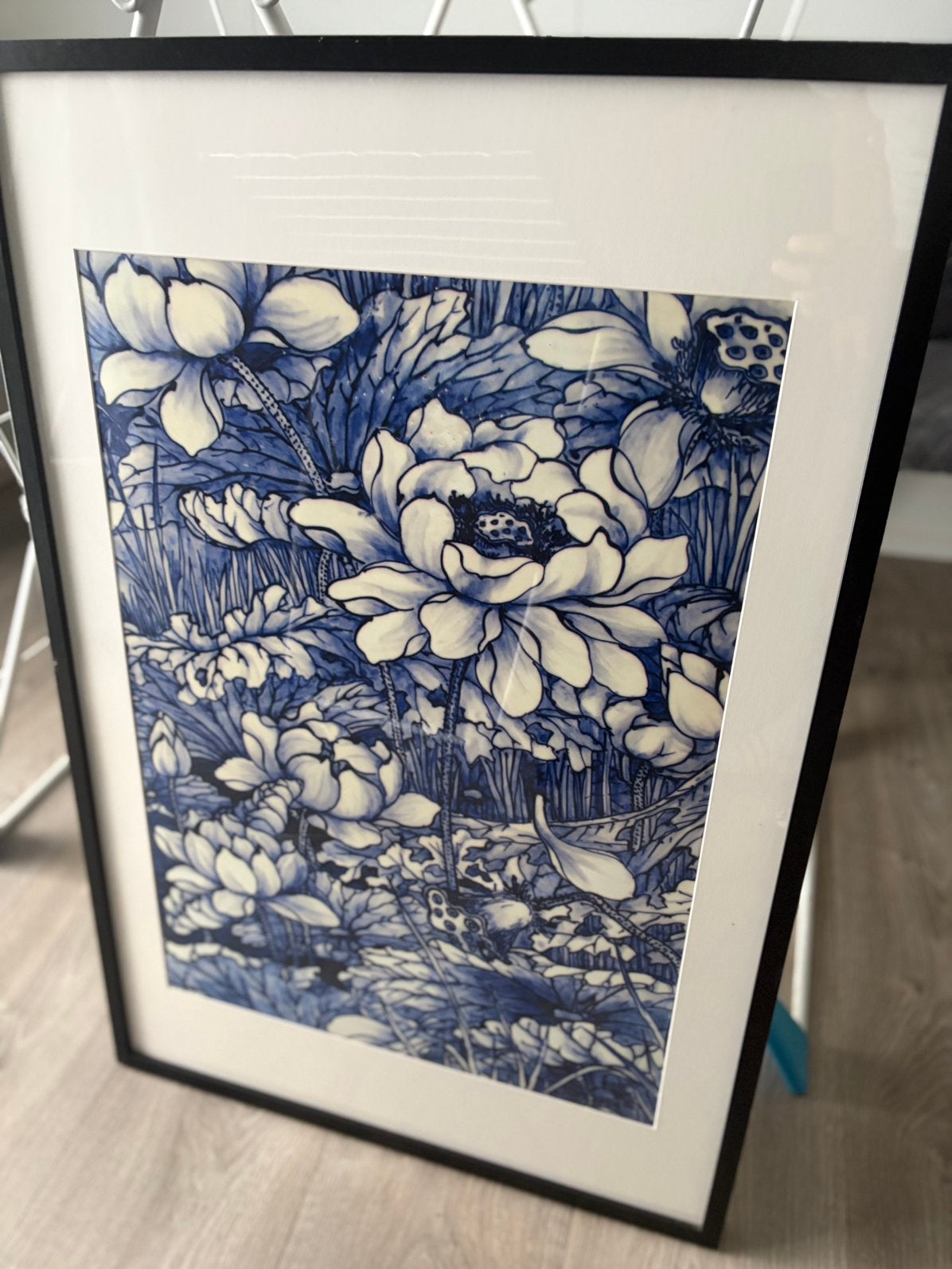 Wissellijst ikea met blauwprint, Huis en Inrichting, Woonaccessoires | Schilderijen, Tekeningen en Foto's, Ophalen, Gebruikt
