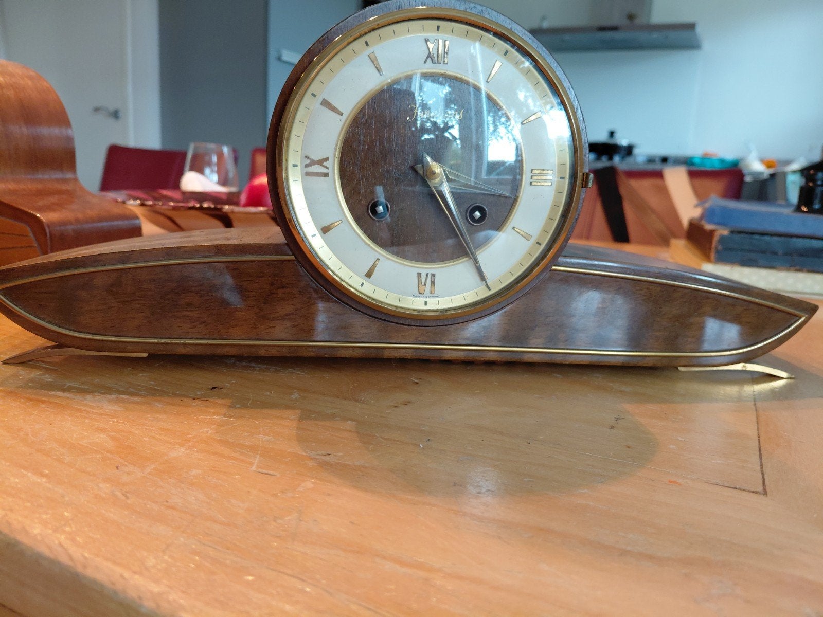 PRACHTIG GAVE JUNGHANS PENDULE IN PRIMA WERKENDE STAAT , ZOW, Ophalen of Verzenden