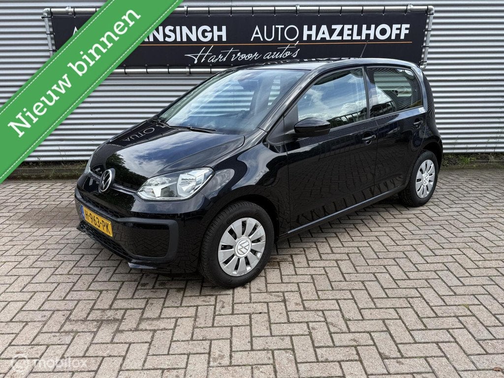 Volkswagen Up! 1.0 | Airco | PDC Achter | Bluetooth |, Auto's, Voorwielaandrijving, Stof, Gebruikt, Zwart