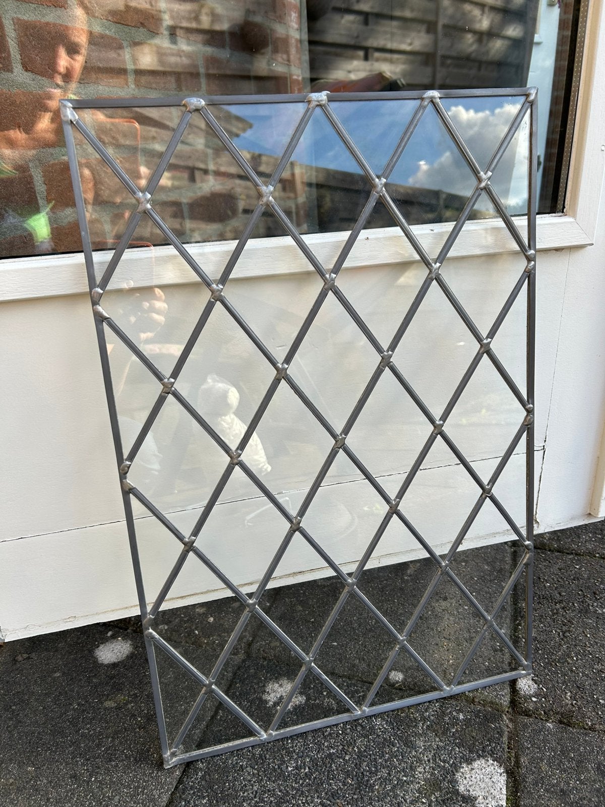 Nieuw Glas in lood raam, ruit, 59,5 x 40 cm, Ophalen, Nieuw