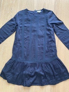 Nieuwe blauwe jurk met kant van Pomp de lux mt. 146, Meisje, Nieuw, Ophalen of Verzenden, Jurk of Rok
