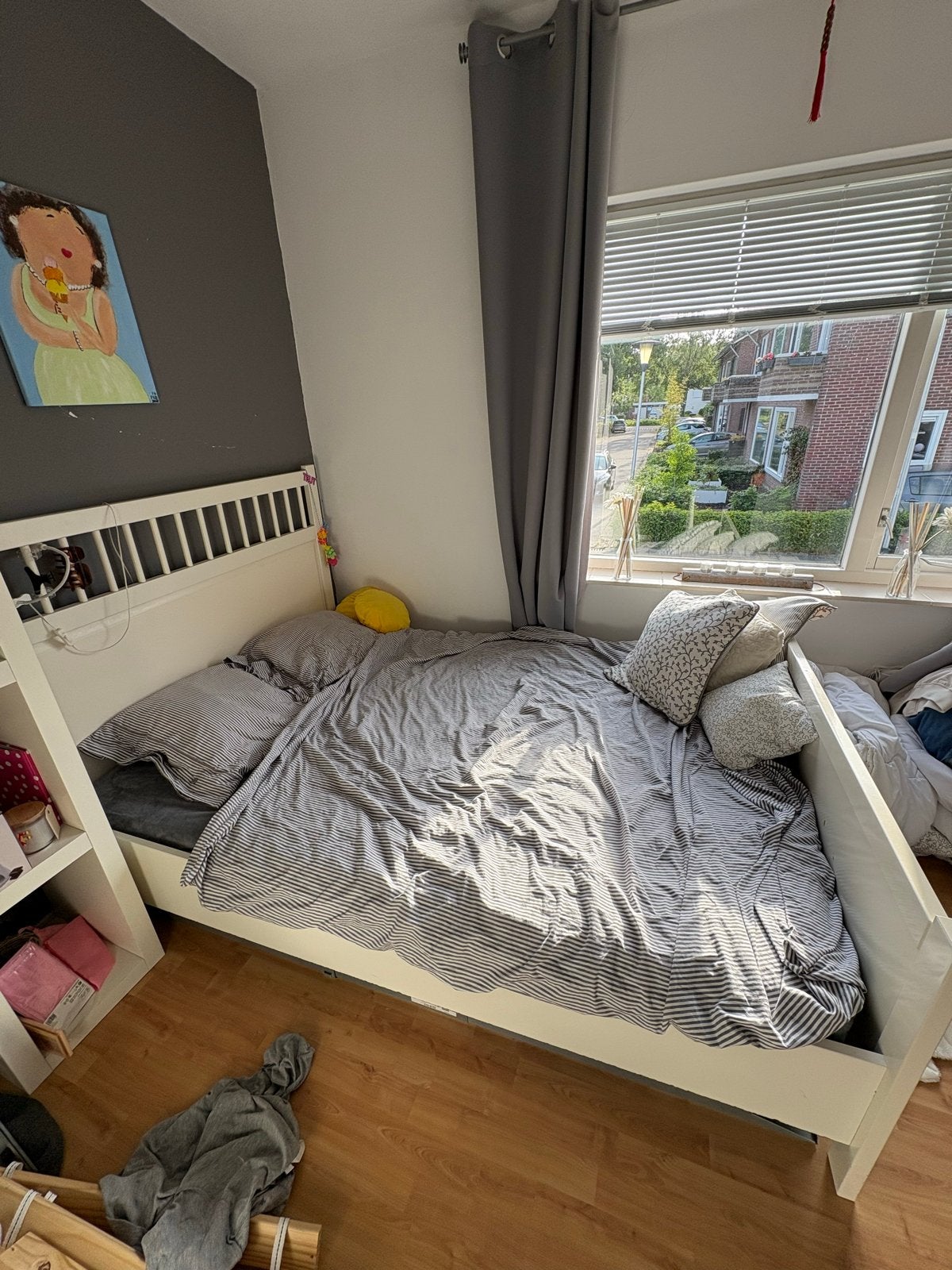Tweepersoonsbed gratis af te halen, Ophalen, Gebruikt, Wit, Tweepersoons