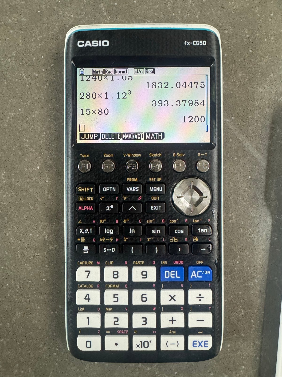 Casio fx-CG50 grafische rekenmachine, Ophalen of Verzenden, Grafische rekenmachine, Gebruikt