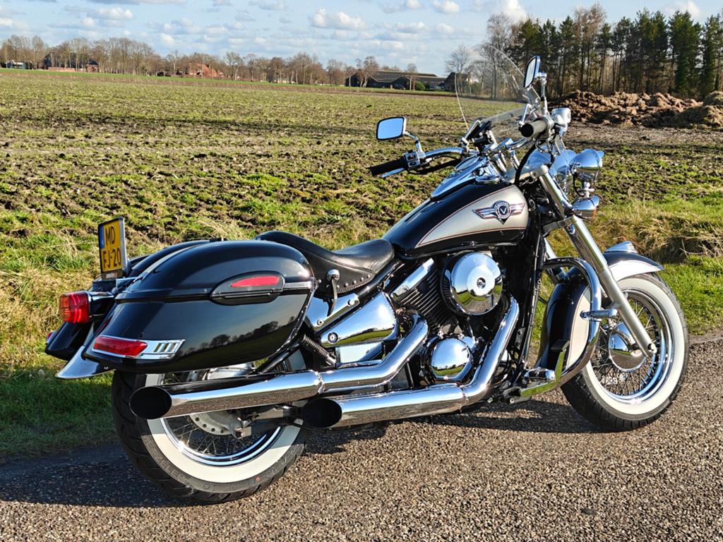 Kawasaki Vulcan VN800 Classic zwarte koffers, Ophalen