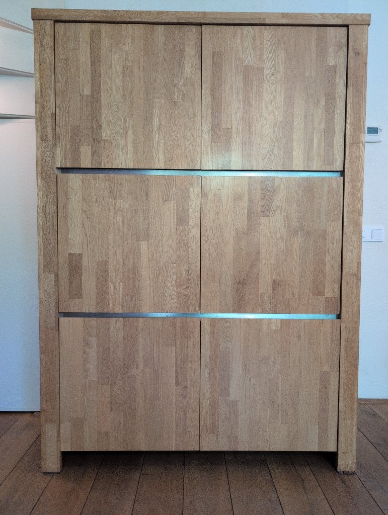 Broodkast, Huis en Inrichting, Kasten | Buffetkasten, Ophalen, Met deur(en), 100 tot 150 cm, Eikenhout