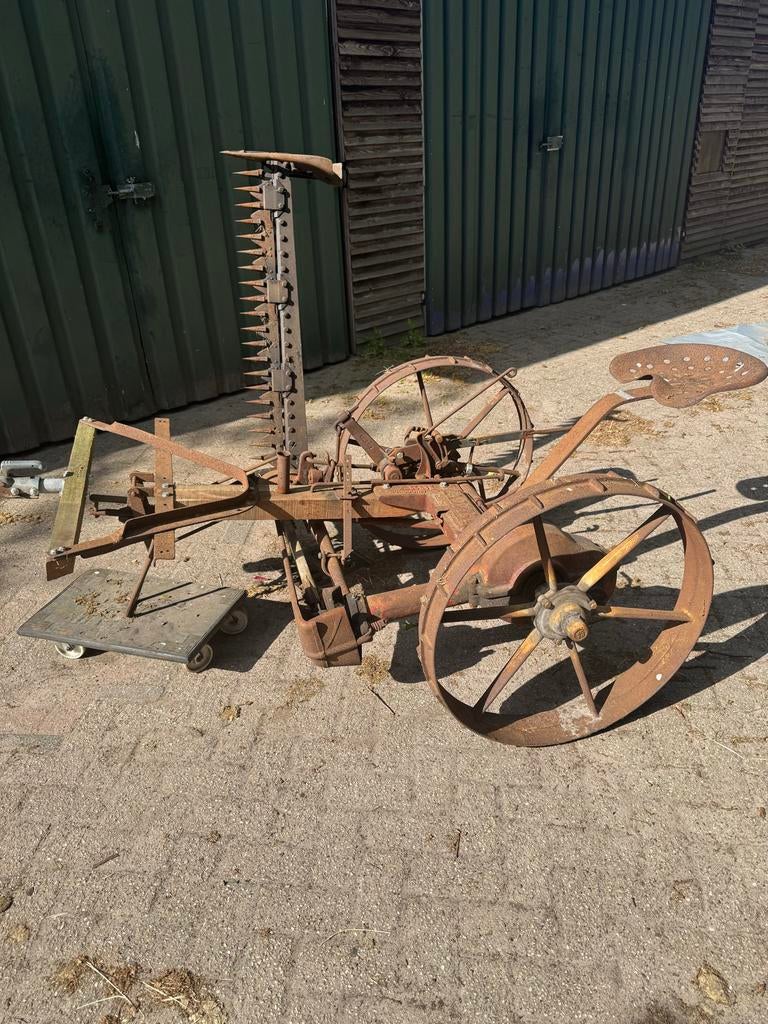 Antieke maaibalk voor decoratie of gebruik, Ophalen, Akkerbouw, Oogstmachine