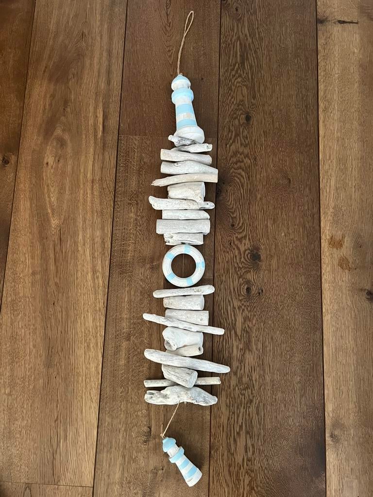 Houten Hanger met vuurtoren, 1m, Huis en Inrichting, Ophalen of Verzenden, Zo goed als nieuw