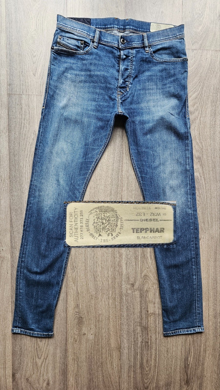 Diesel TEPPHAR W32 L32 * 32x32 - slim carrot - #D1065, Diesel, Blauw, Diesel, W32 (confectie 46) of kleiner