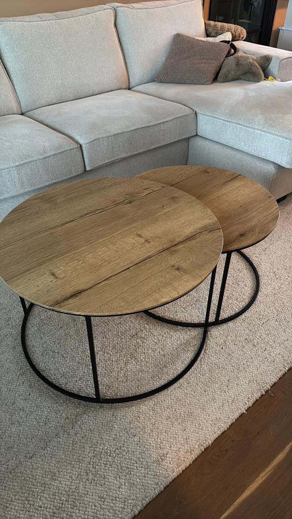 Ronde salontafelset, Ophalen, Overige materialen, Gebruikt, 50 tot 100 cm