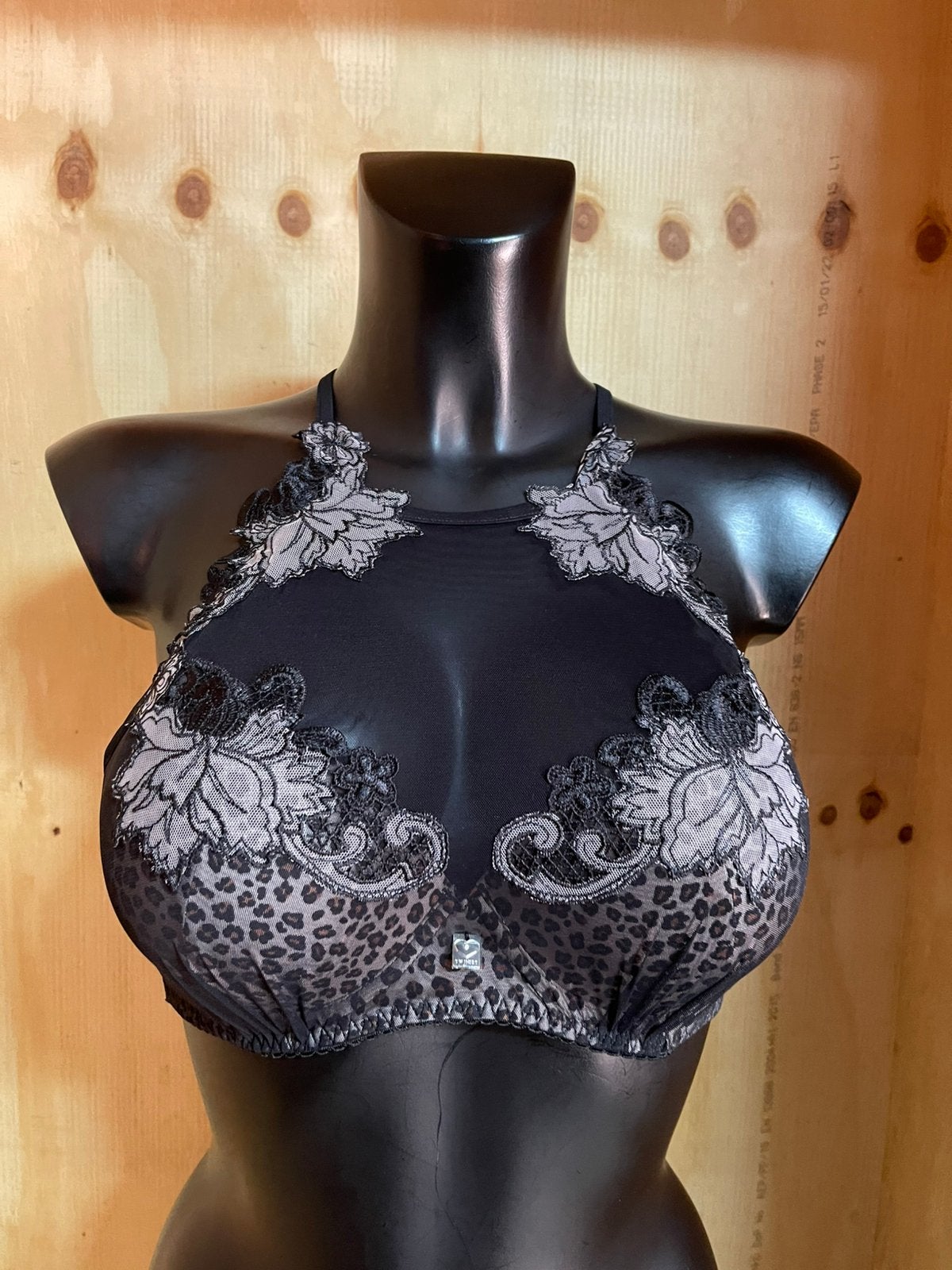 Twinset push up bh top maat 70b - 75b - 80c st avorio, Verzenden, Zwart, BH