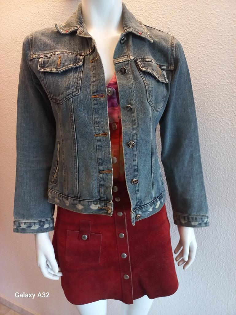 Leuke vintage spijkerjasjes, maat 36 en maat 38, Kleding | Dames, Jassen | Zomer, Blauw, Luxing, Ophalen of Verzenden, Zo goed als nieuw